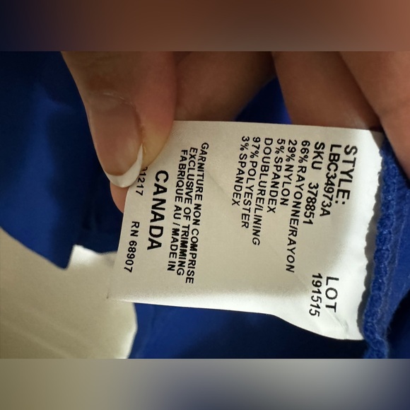 Le Chateau Royal Blue Coat - Size M - Picture 5 of 5